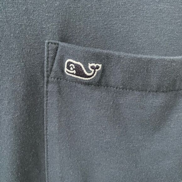 Vineyard Vines Edgartown Performance Tshirt Hoodie Logo Blue S - Picture 4 of 6